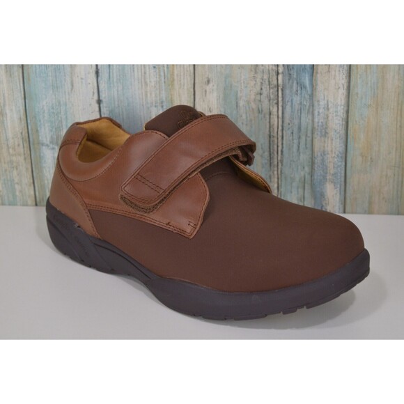 Dr. Comfort Brian X-Depth 10.5 XW Diabetic Orthopedic Shoes Brown Hook Loop 6920 main image 9